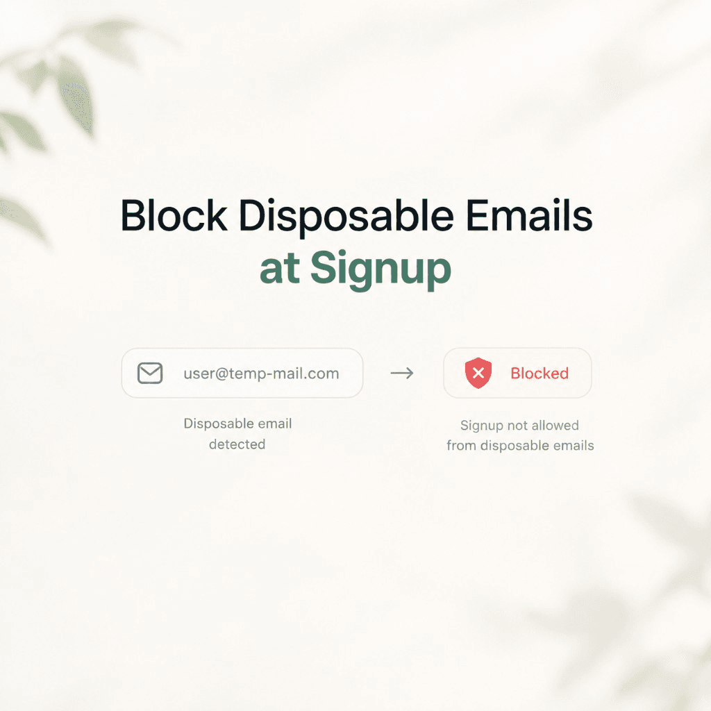How to Block Disposable Emails at Signup (Free Temp Email Checker)